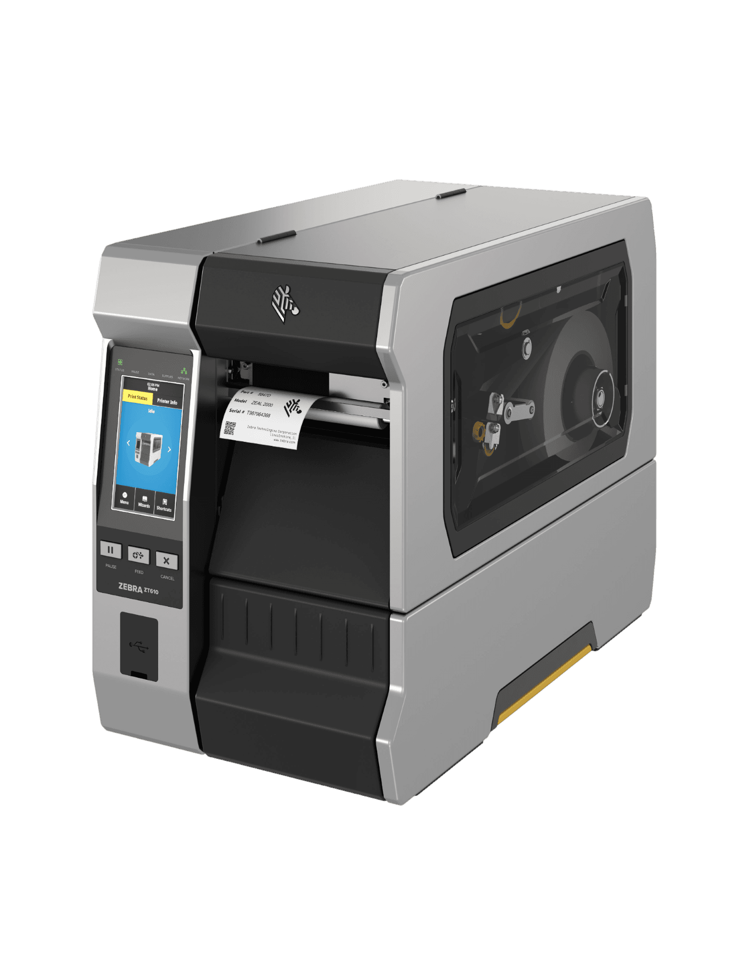 Impresora Zebra ZT610 render frontal